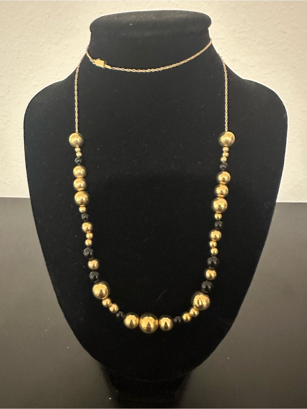 Gold Bead Long Necklace - Women Jewelry